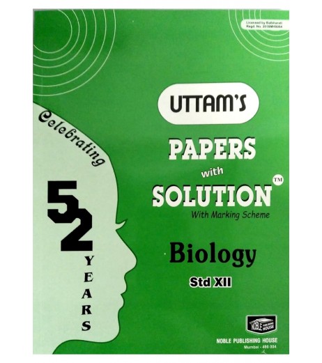 Uttams Paper with Solution Std 12 Biology |for 2024 Examination 